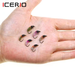 ICERIO Moscas de pesca para trucha – Ninfa checa, Scud y camarones