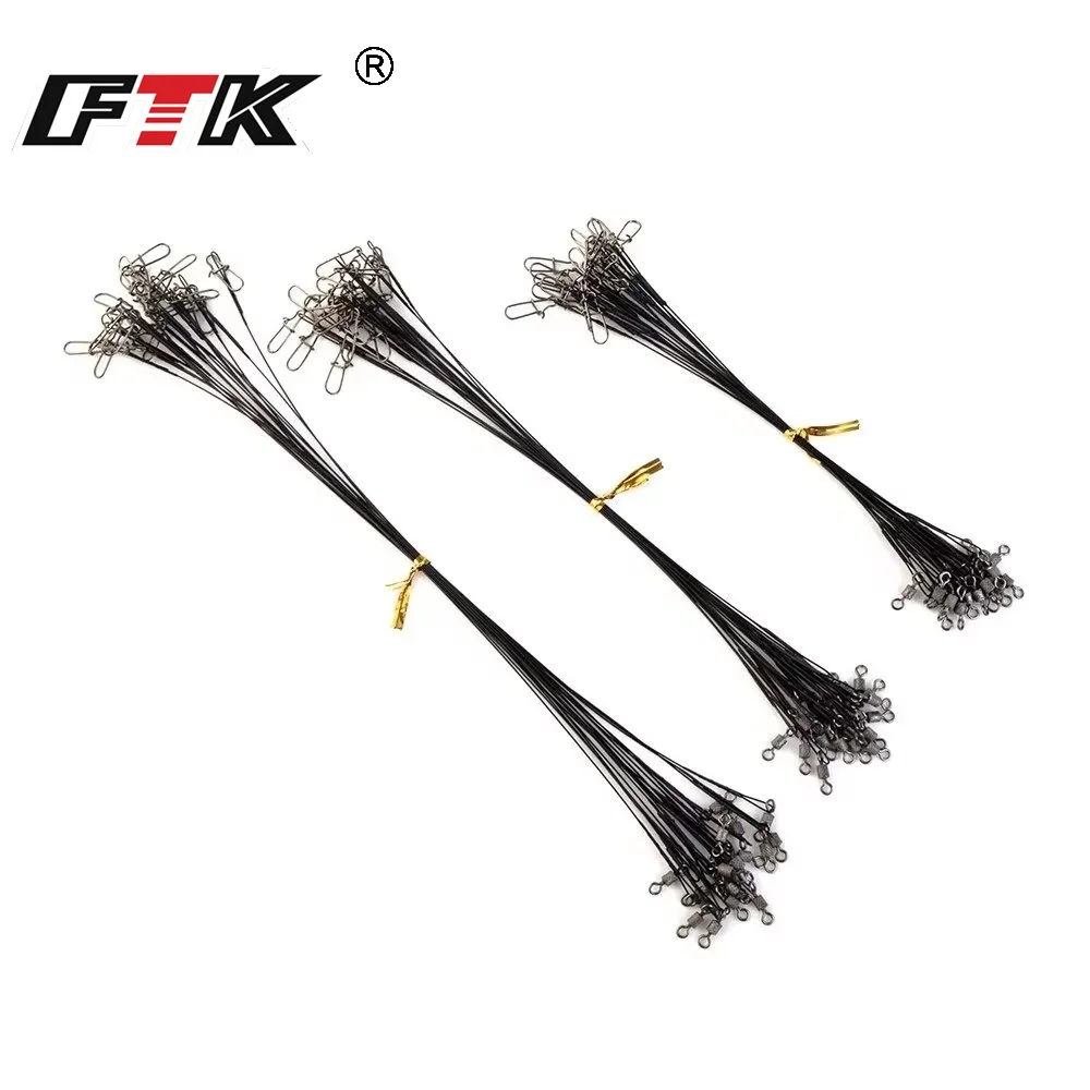 FTK Correas de acero anti-mordeduras para pesca con anzuelo - imagen 4