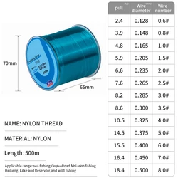 Mr.lurion Hilo monofilamento de nylon para pesca en roca y mar