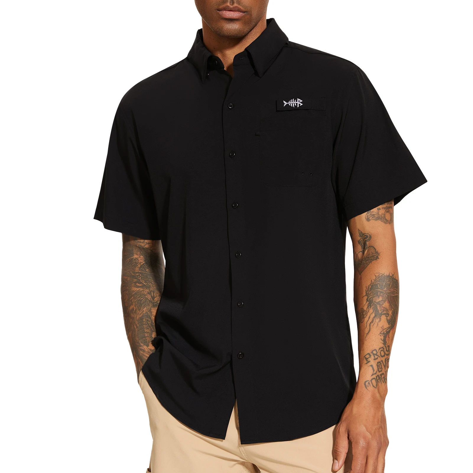 Camisa en uso durante actividad outdoor