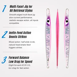 Jigging Pro C1 señuelo metálico semilargo para pesca de fondo