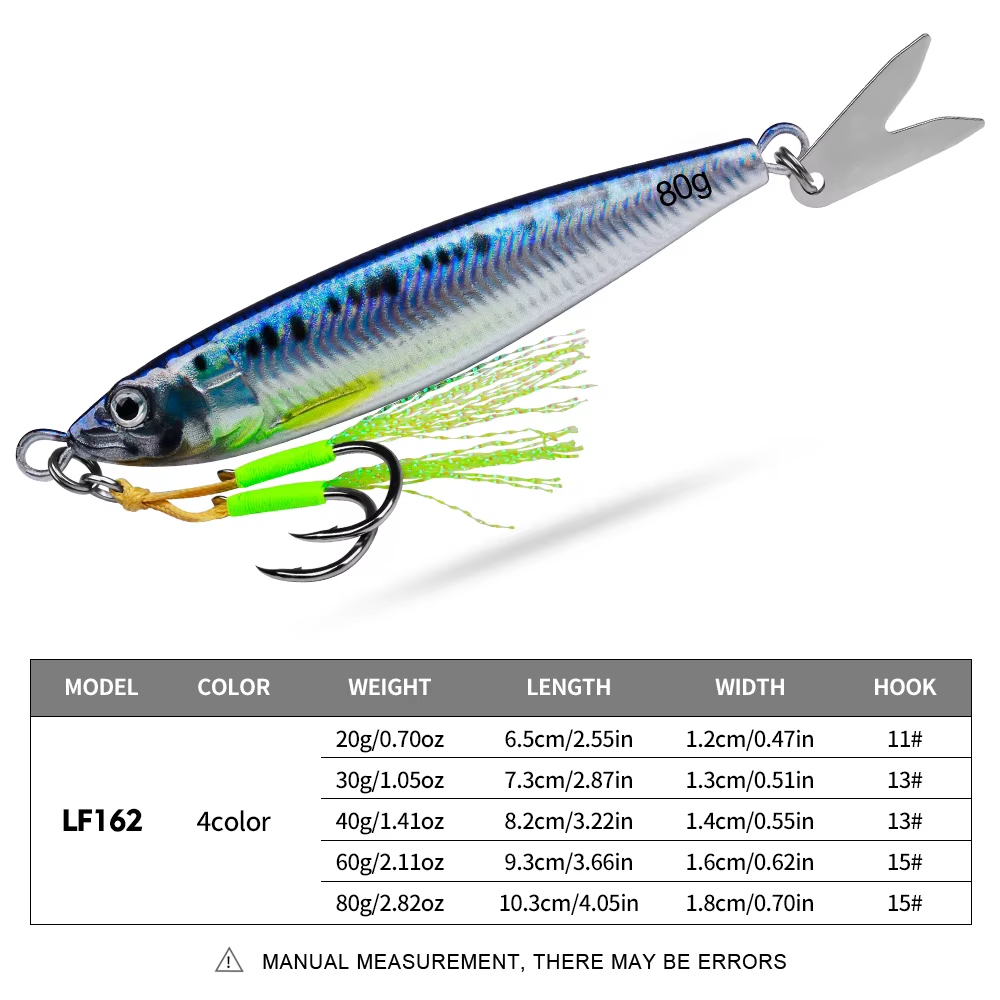 PROBEROS Jig metal hundimiento lento 3D anzuelos triples cuchillas sauce - imagen 5