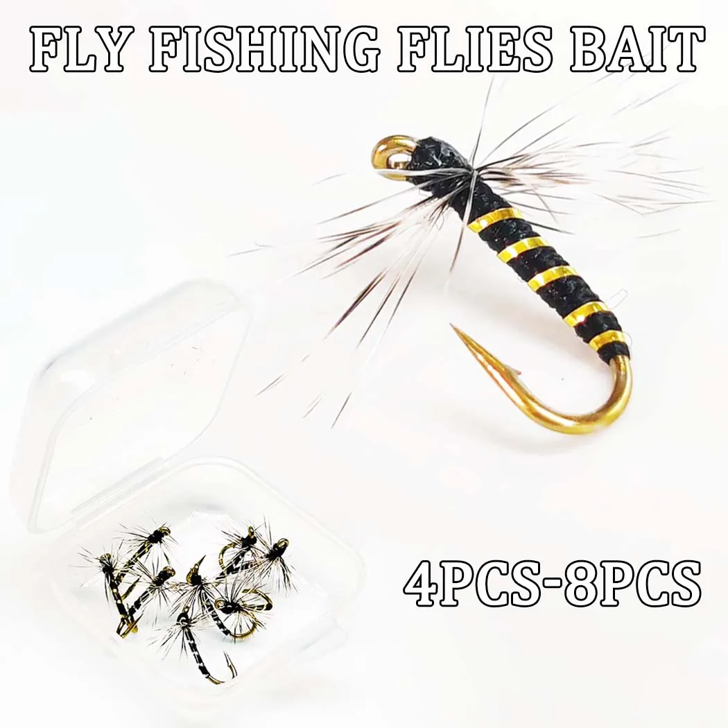 Moscas secas Griffith Midge tamaño 14 para trucha
