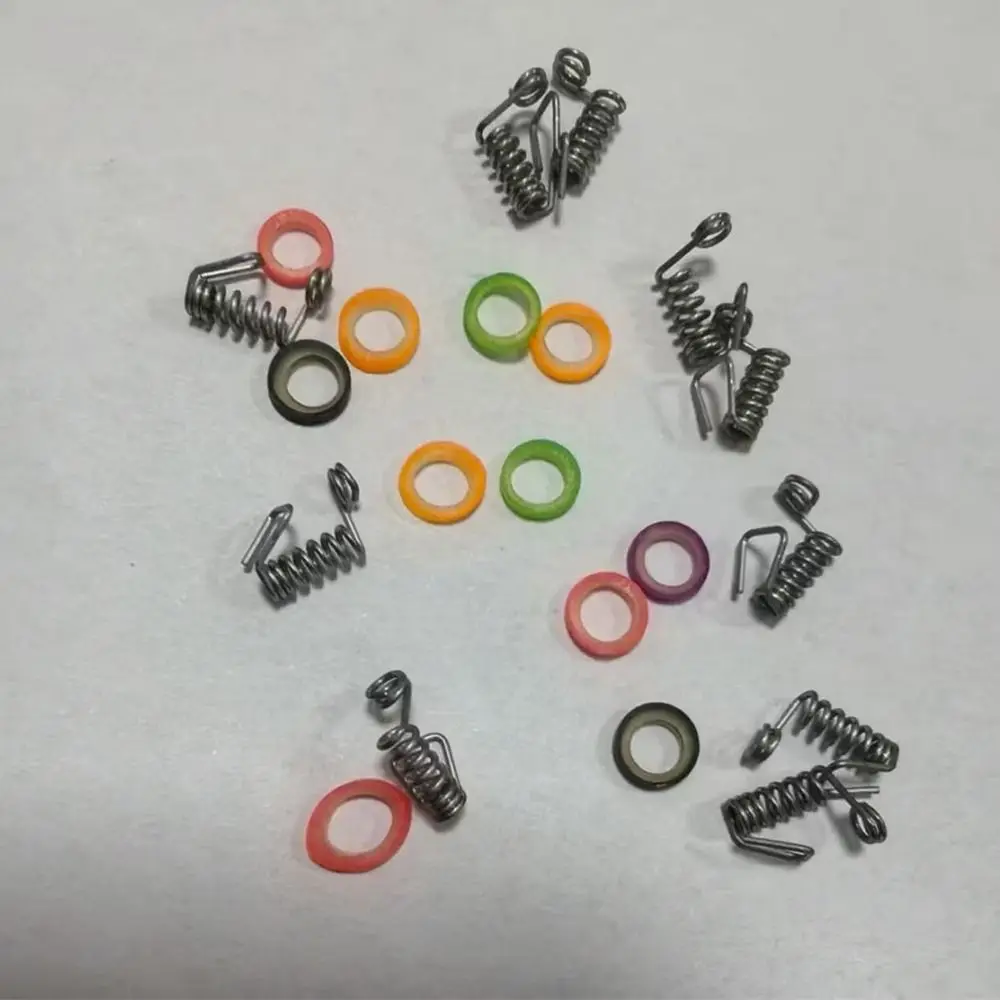 Detalle del resorte y la goma anticorrosión