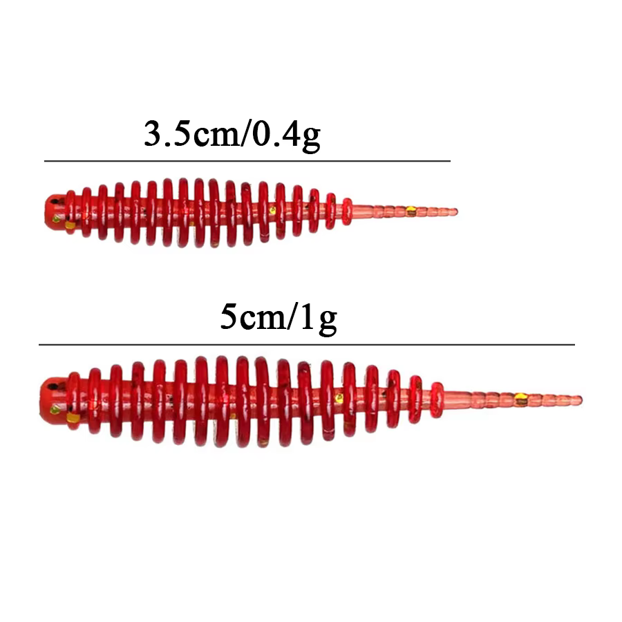 Vinilos Texas Rig y Drop Shot de 35 y 50 mm para pesca de black-bass - imagen 4