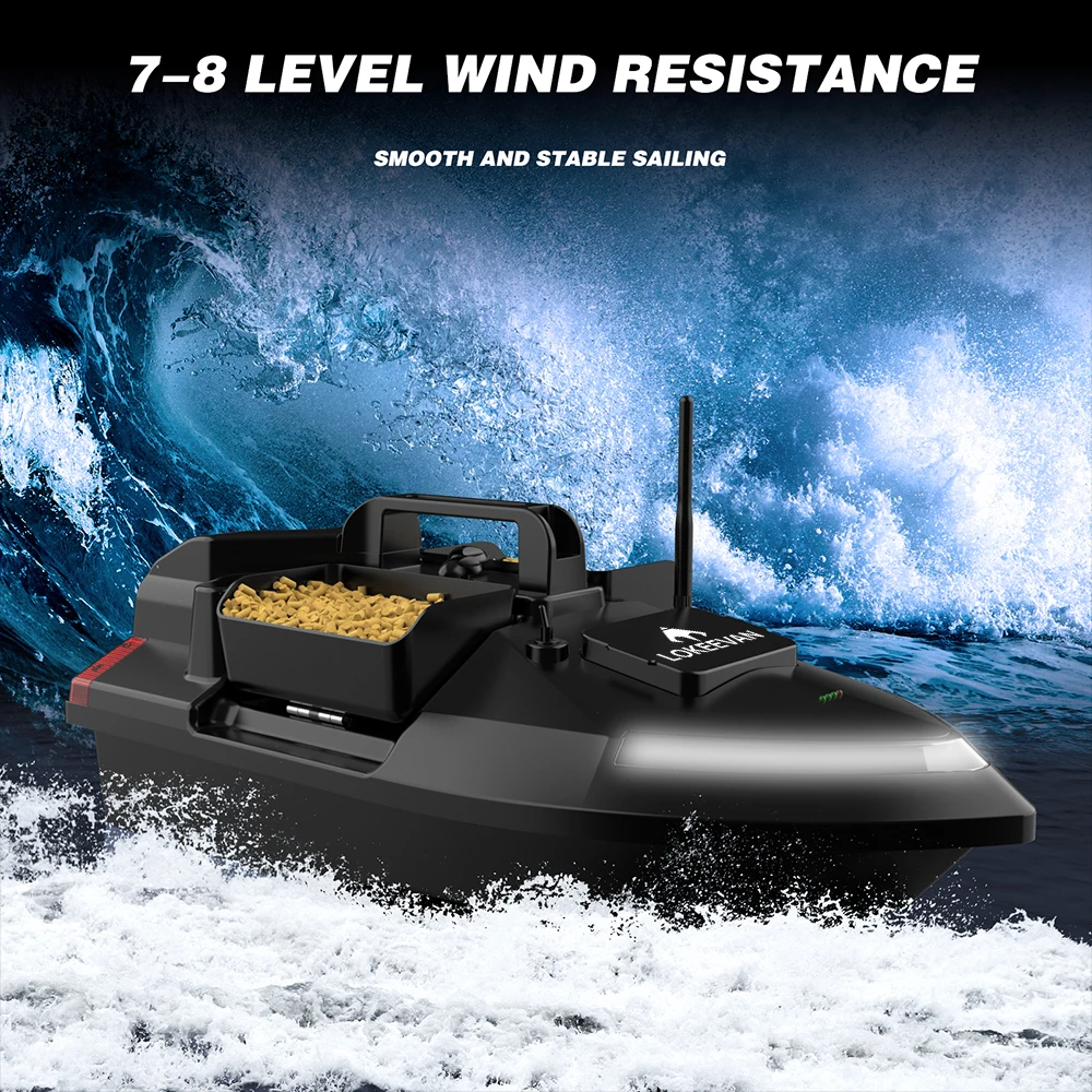 LOKEEVAN V020 Barco cebador con GPS para carpas – Control y retorno - imagen 3