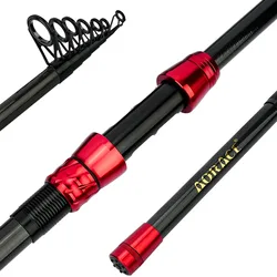 Caña de pesca telescópica de carbono para mar mini plegable