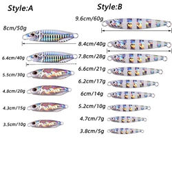 Cucharas de jigging fundidas para lubina y pez Señuelos metálicos