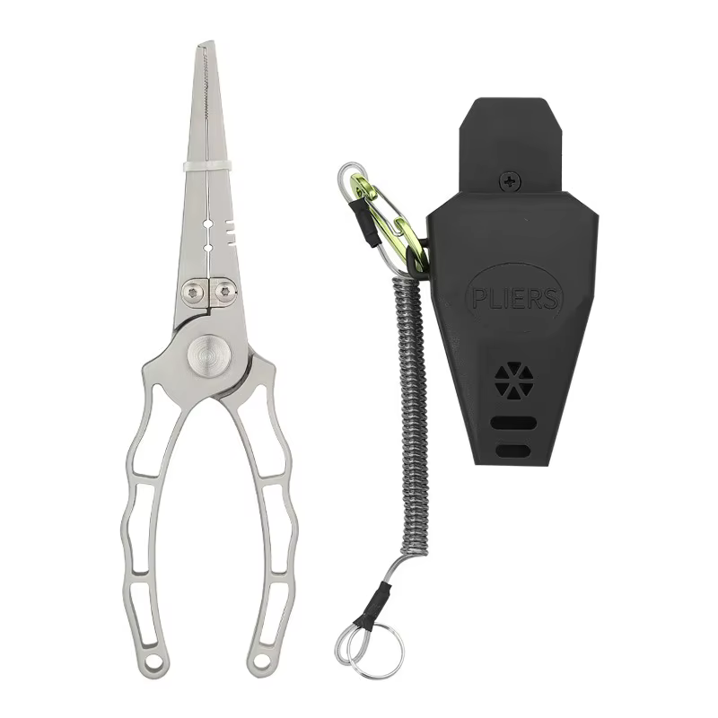 Alicates de pesca multifuncionales con tijeras y cortador ergonómicos - imagen 4