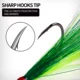 Mosca streamer bucktail PROBEROS para trucha y lubina con teaser