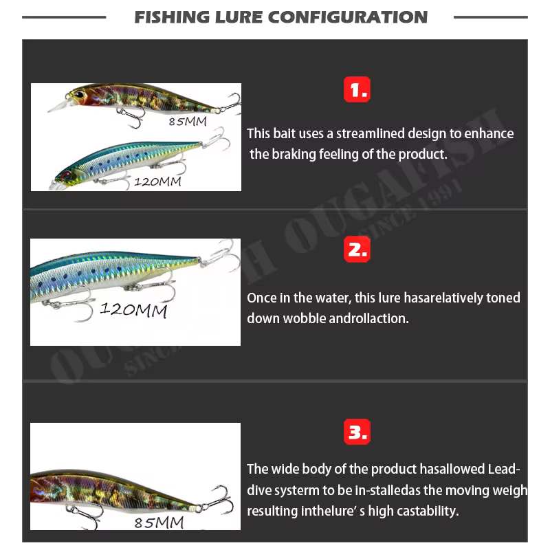 Minnow Jerkbait 8-17g – Señuelo suspendida para carpa - imagen 5