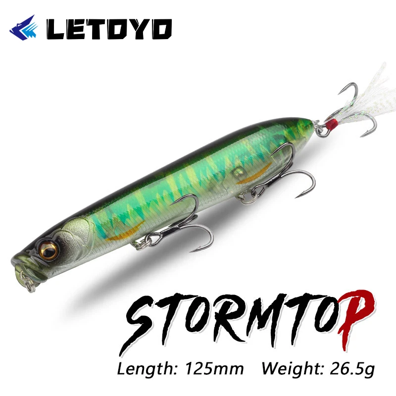 LETOYO Popper para lubina y lucio, señuelo de superficie flotante - imagen 5