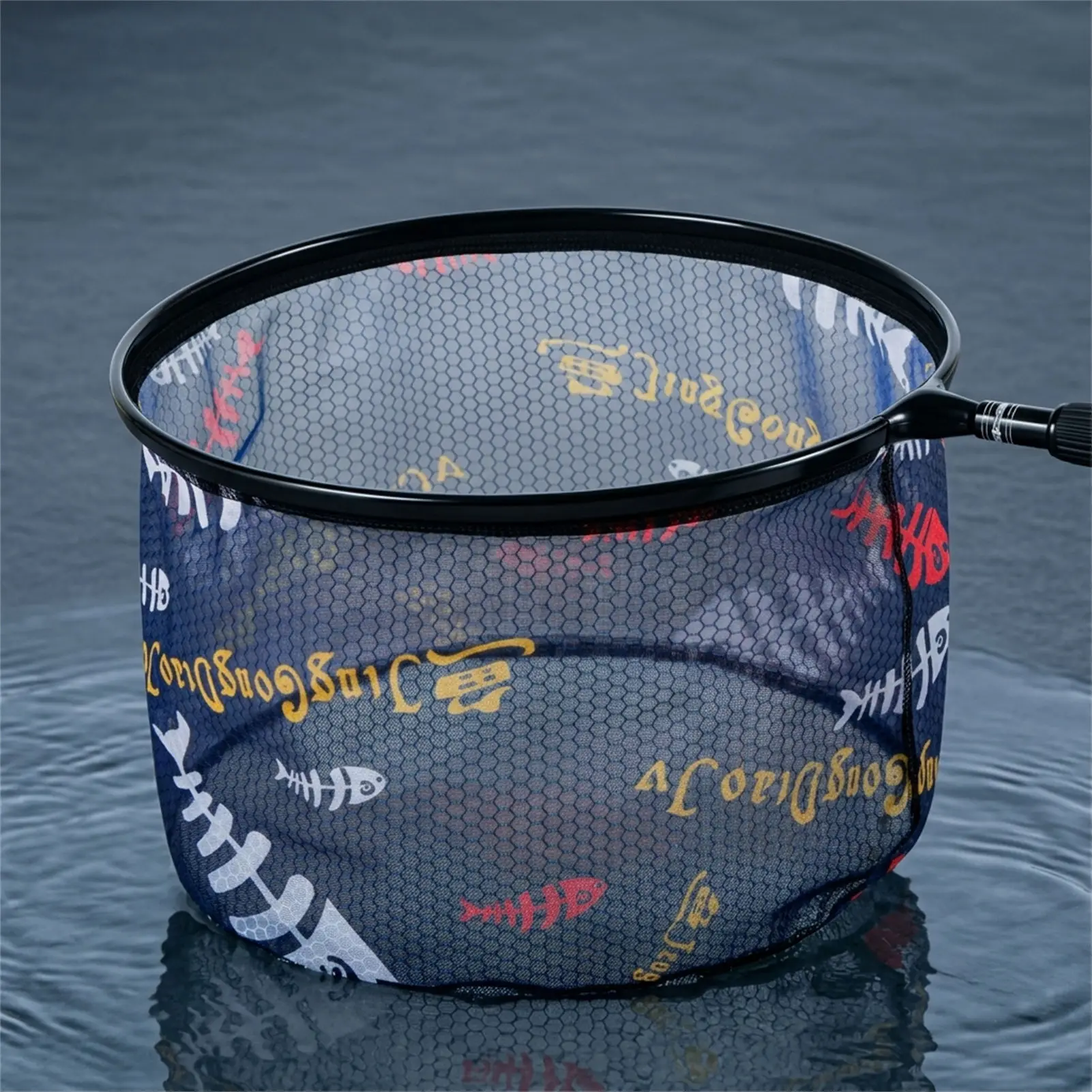 Cabeza red pesca aluminio con malla extraíble y antienganchos
