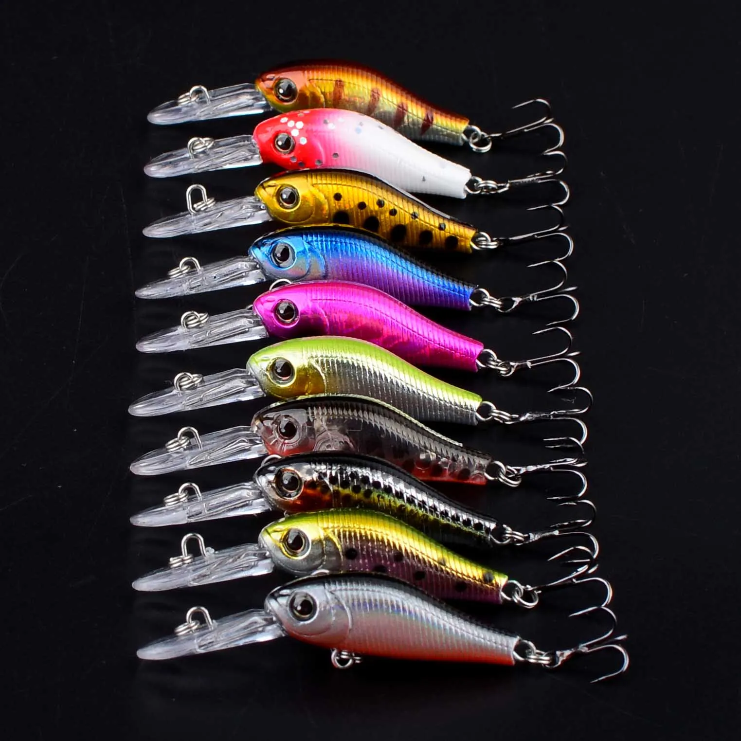 Hard bait fishing lure detalle de construcción