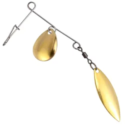 Spinnerbait Buzzbait con hoja de sauce y Colorado para lubina trucha