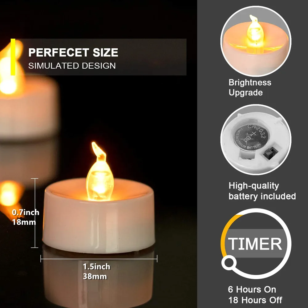 Luz LED Pesca Nocturna Vela Sin Llama Recargable con Control Remoto - imagen 5