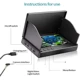 FOURQ localizador de peces portátil con sonda 4,3" LCD y visión nocturna - imagen 3