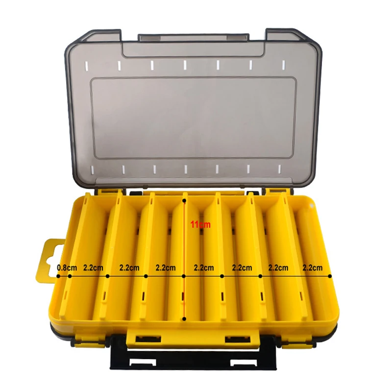 Caja de aparejos de 14 compartimentos para anzuelos y señuelos - imagen 4