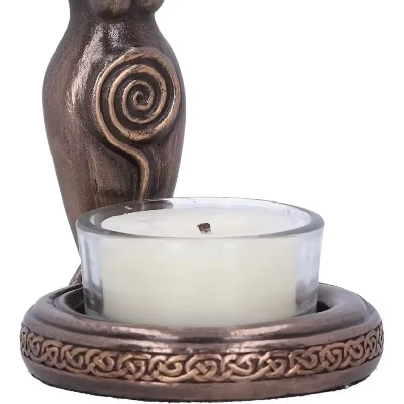 Candelabro de Resina Artesanal - Soporte para Velas Decorativo - imagen 3