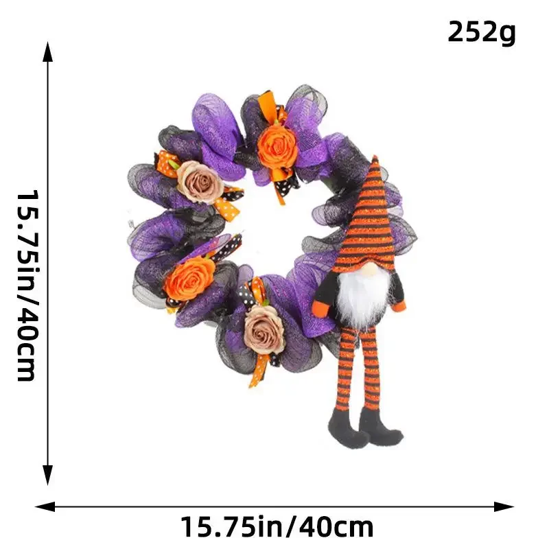 Muñeco terror anciano de barba blanca para colgar en puerta - imagen 2
