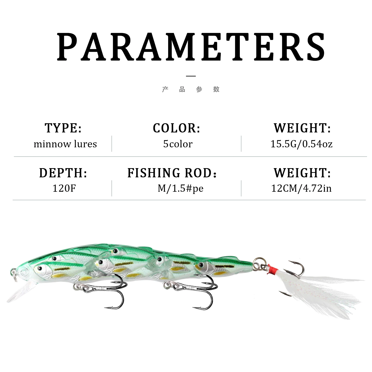 SwimBa Swimbait Pececillo Flotante 15,5g – Lubina y Carpa - imagen 5