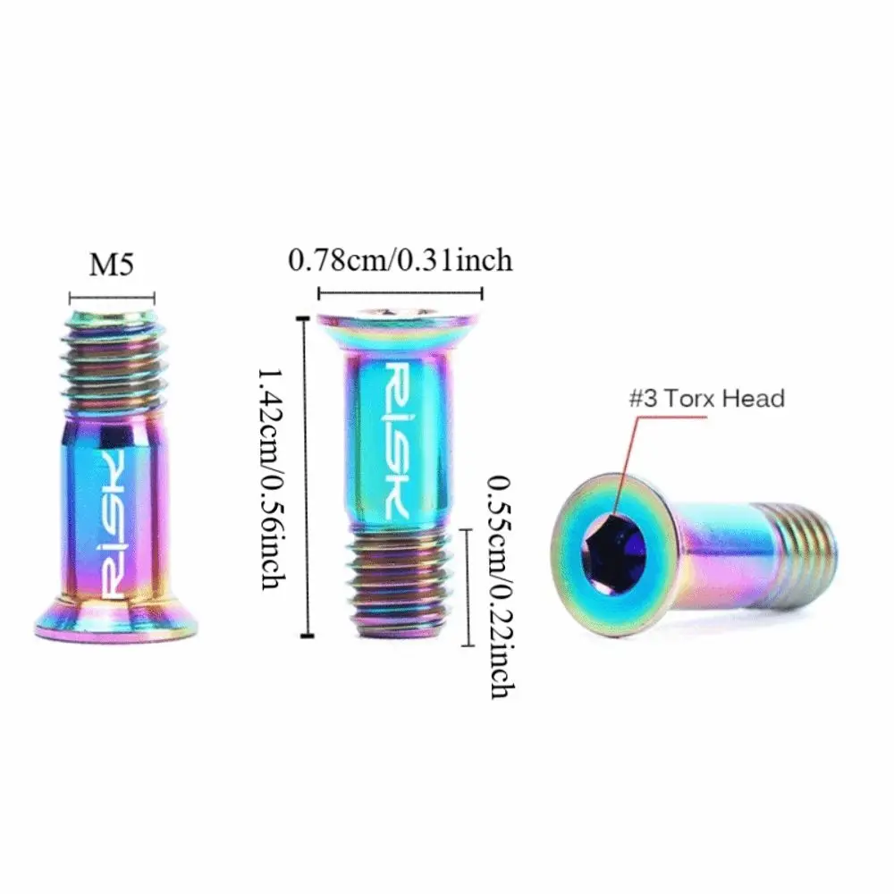 Tornillos de titanio para rueda de desviador trasero