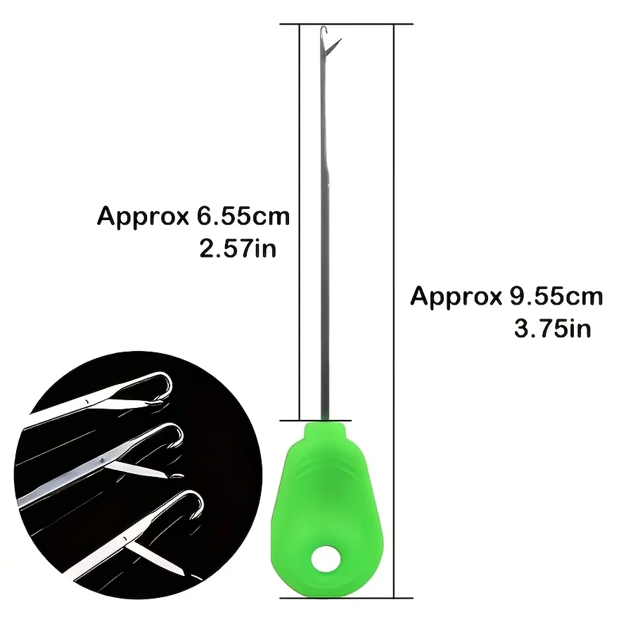 Agujas para cebo de carpa con mango ergonómico