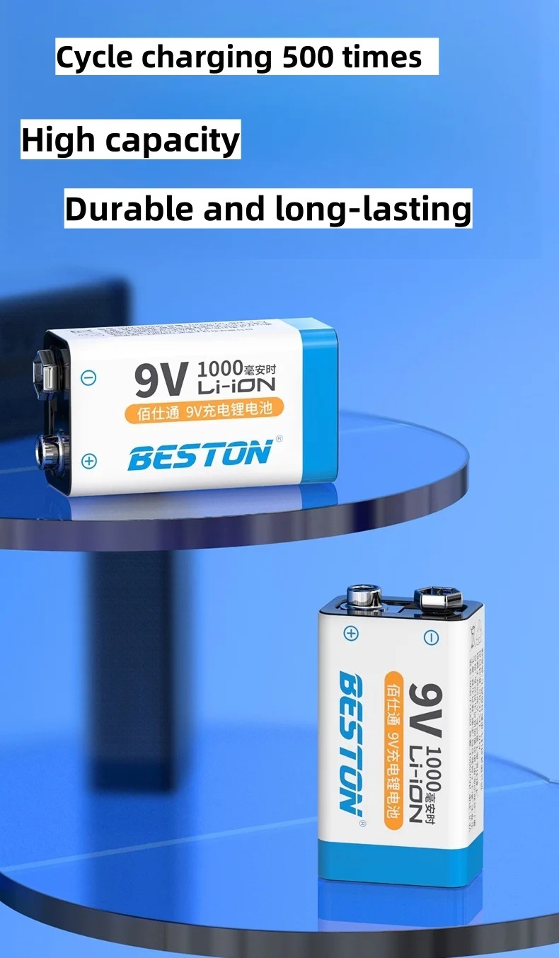 Batería 9V recargable con aspecto de repuesto
