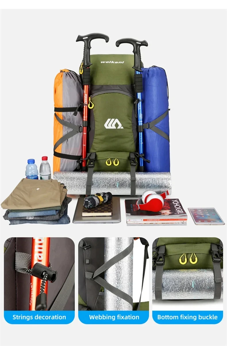 Mochila scione en verde para montaña y excursiones