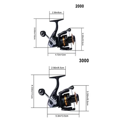 Goture Carrete giratorio ultraligero con mango EVA – CNC