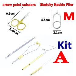 Persuader kit atado de moscas portátil con caja y herramientas