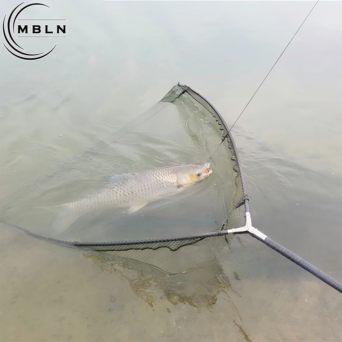 Red de pesca telescópica para carpas con cabezal plegable - imagen 4