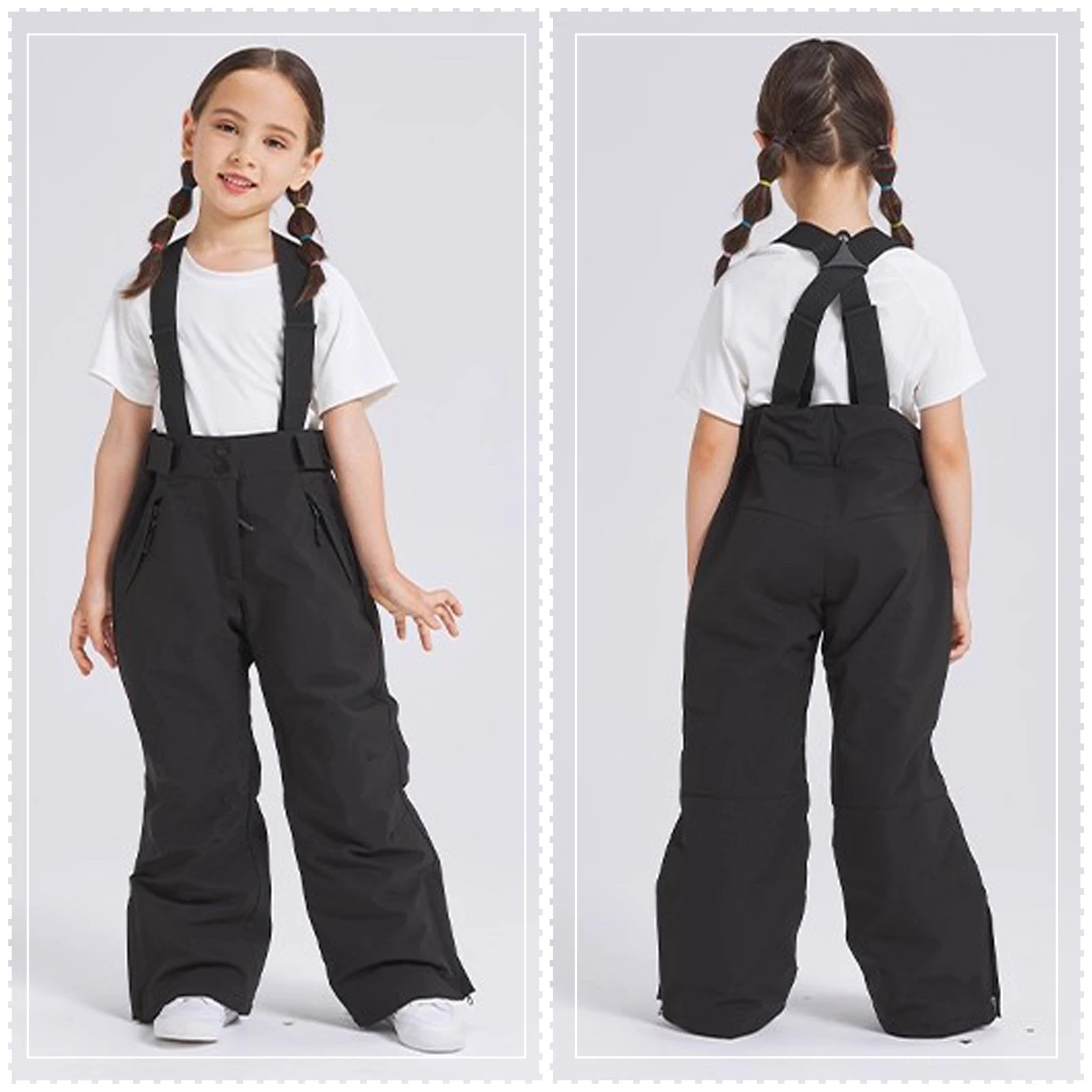 Traje de nieve cortavientos impermeable para niñas: chaqueta y pantalón - imagen 2