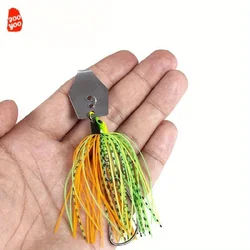 Chatterbait sin malezas con lentejuelas giratorias