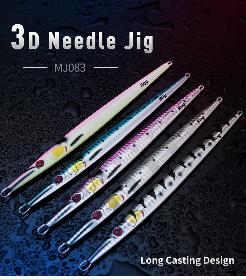 Vista frontal del JIGGINGPRO señuelo jigging