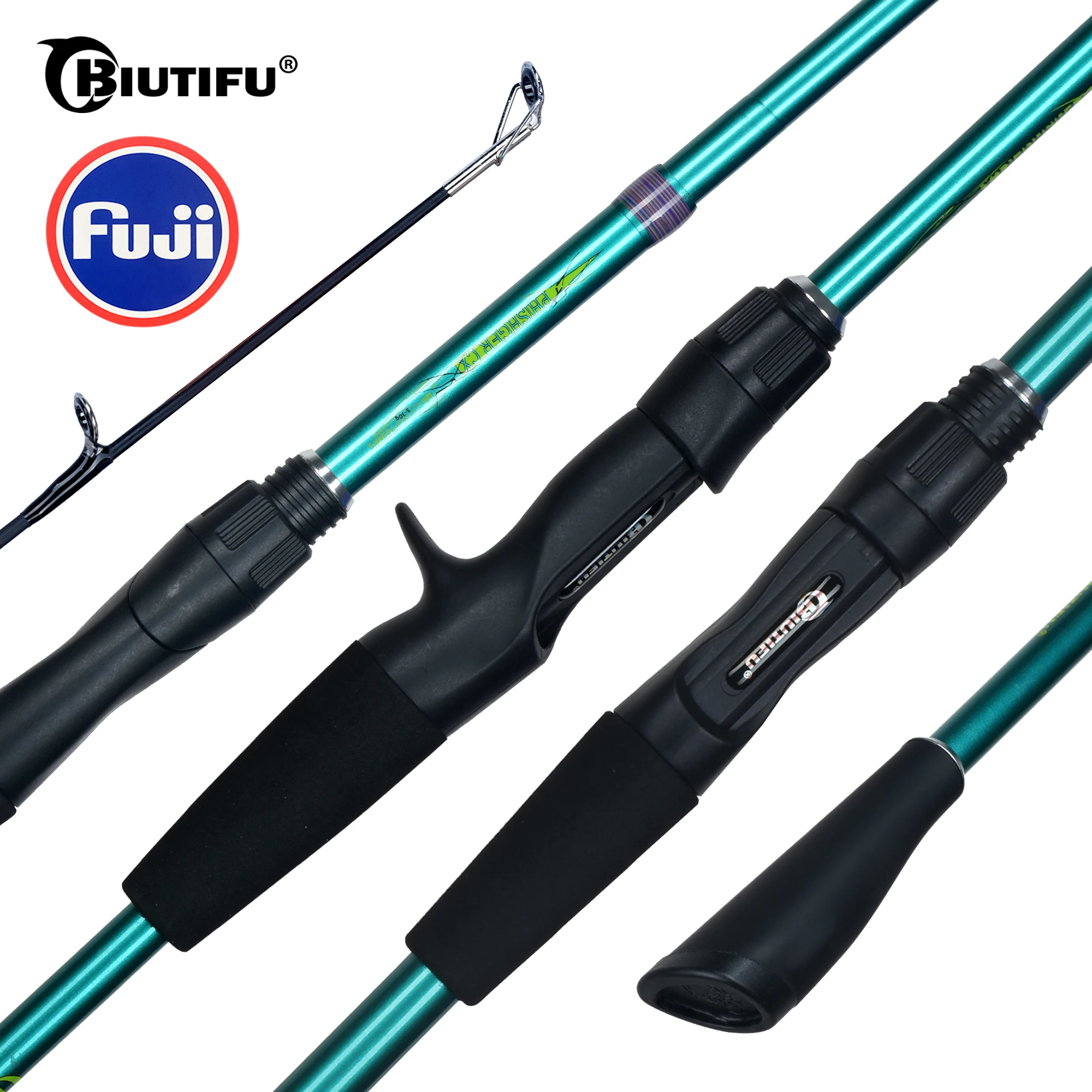 BIUTIFU Traveller Mini Caña ultraligera 5-30 g trucha guías Fuji - imagen 5