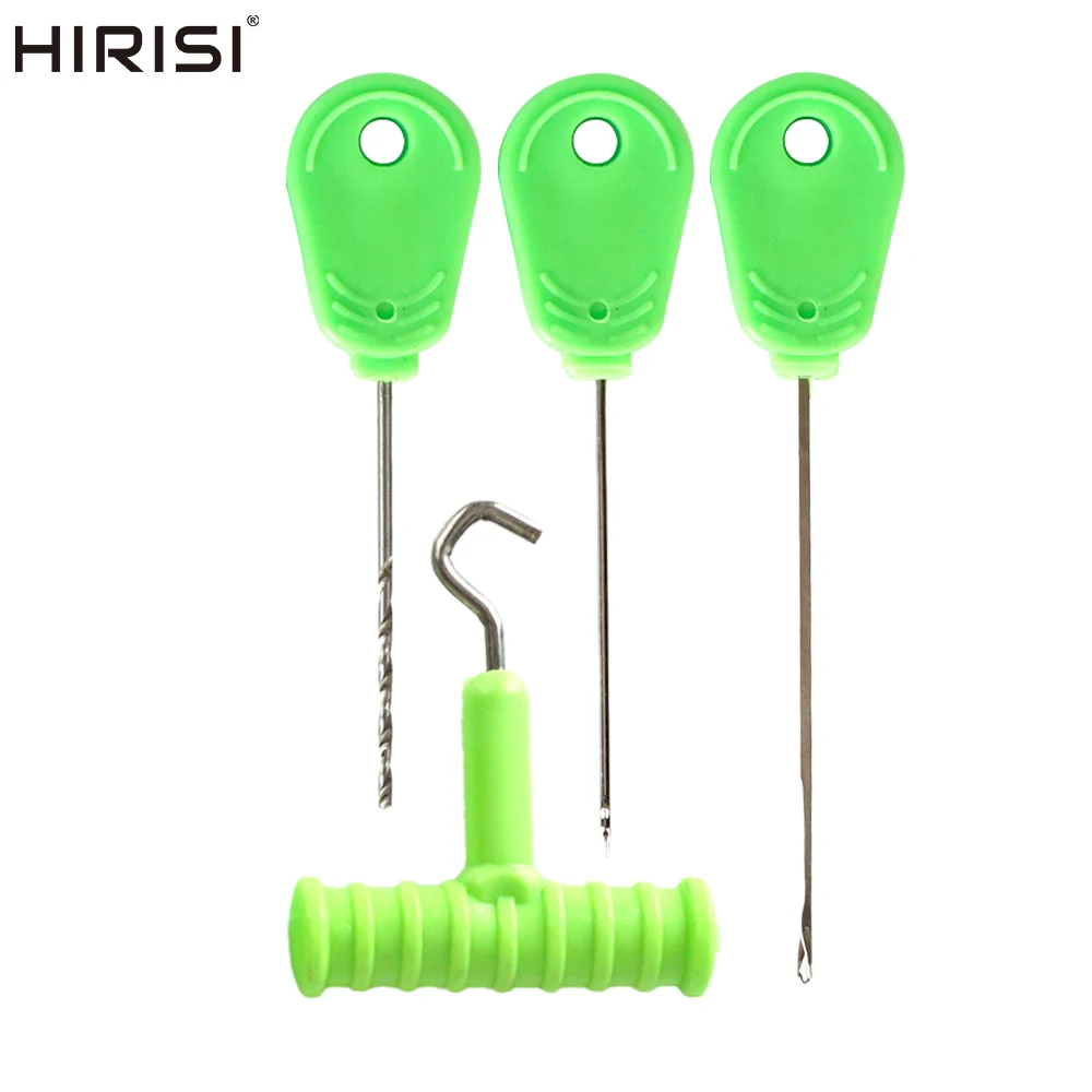 Agujas para enhebrar cebo carpa Hirisi BT06 con caja de almacenamiento