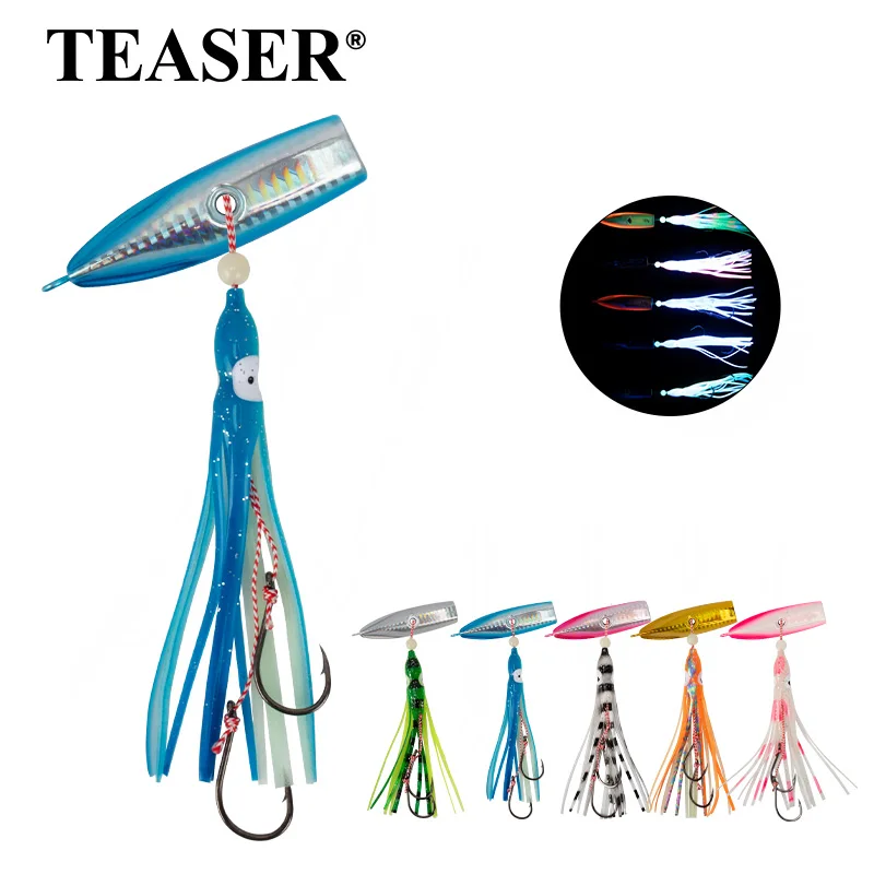 TEASER J49 Inchiku Jig hundimiento lento con falda calamar