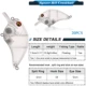 FREE FISHER Crankbaits blancos sin pintar de boca cuadrada para lubina - imagen 2