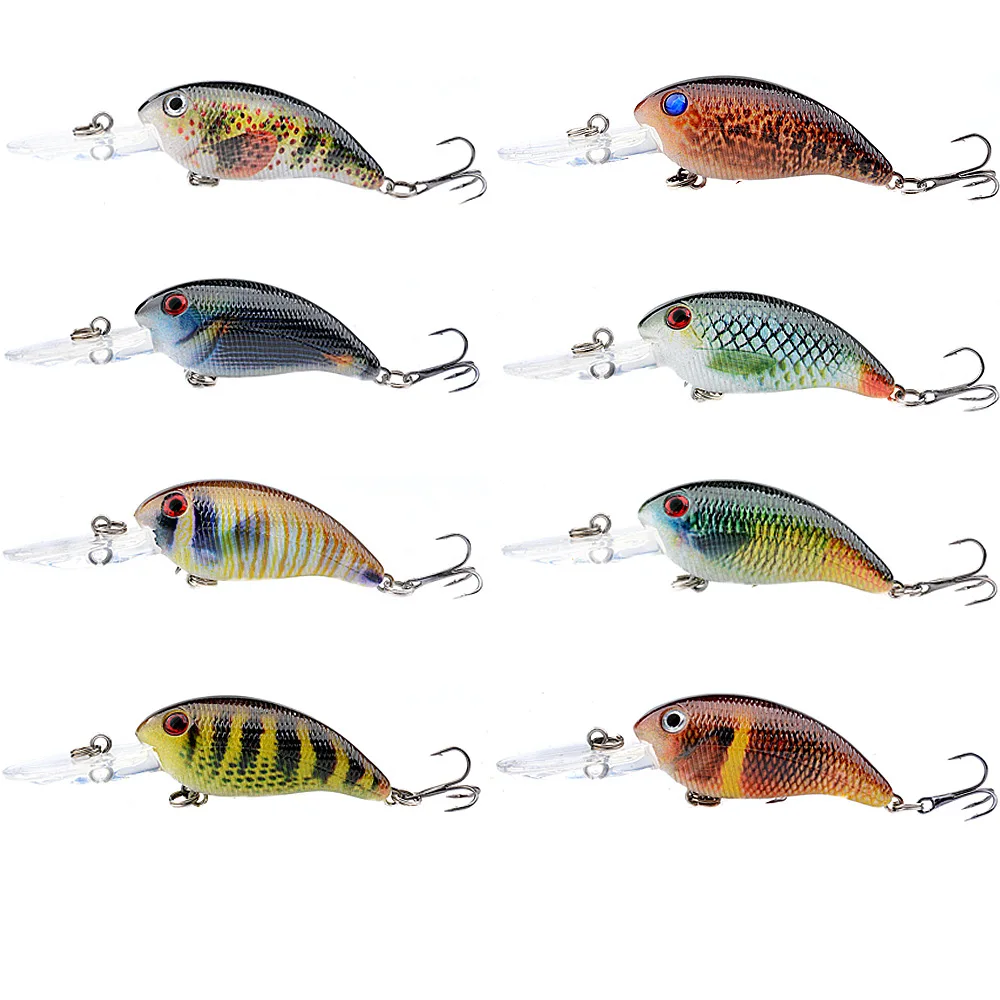 Crankbait Minnow flotante negro para trucha y lubina, jerkbait - imagen 4