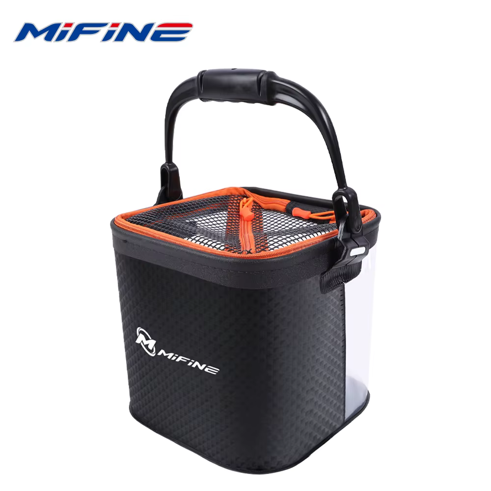 Cubo pliable MIFINE – Impermeable con mango ergonómico - imagen 2