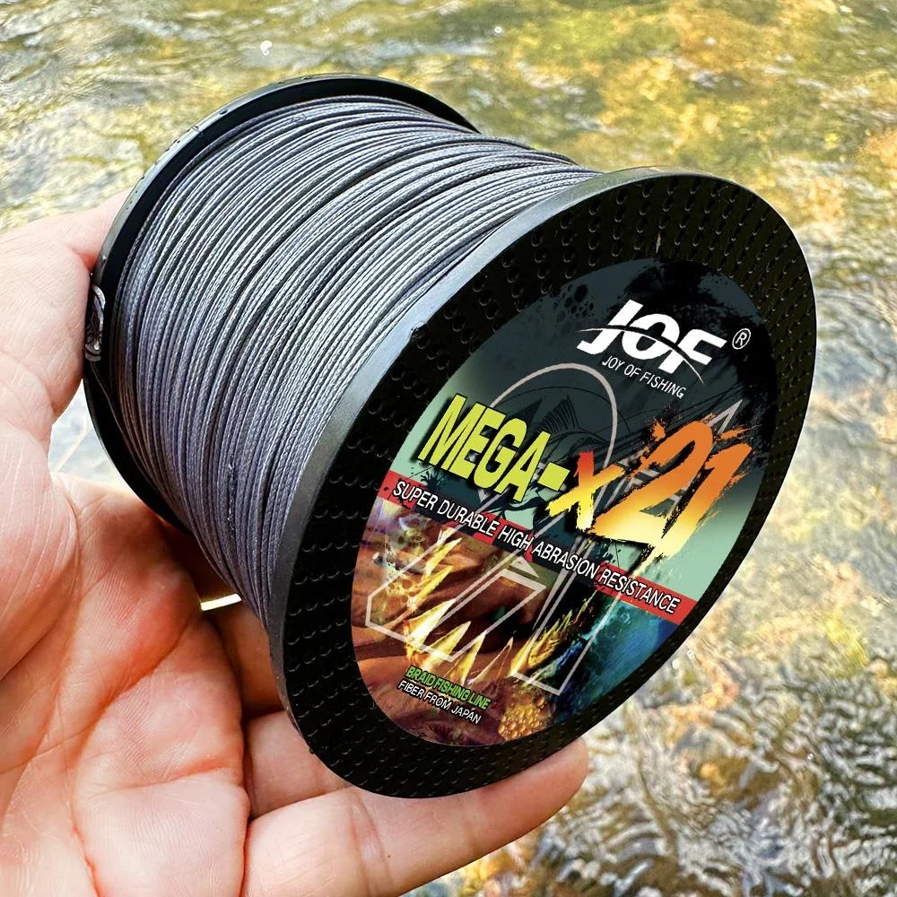 Hilo trenzado JOF X21 multifilamento 21 hebras 27-212LBS para carpa - imagen 5
