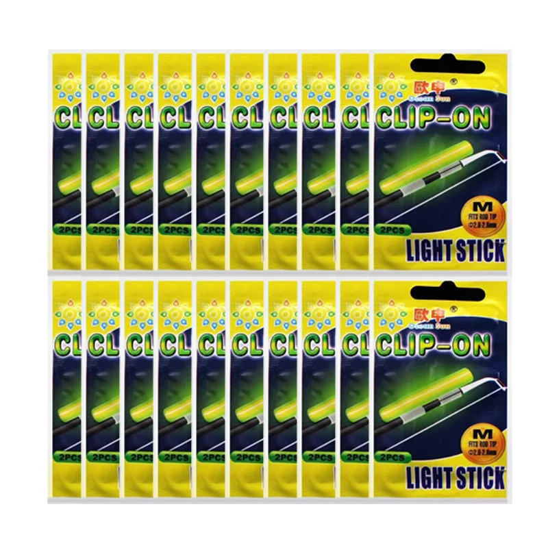 Barra luz fluorescente con clip de presión para pesca nocturna - imagen 2