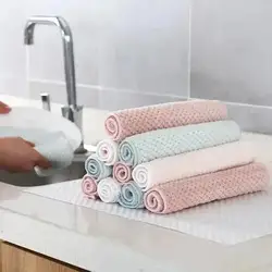 Paños de microfibra gruesos absorbentes cuadrados para limpieza del hogar