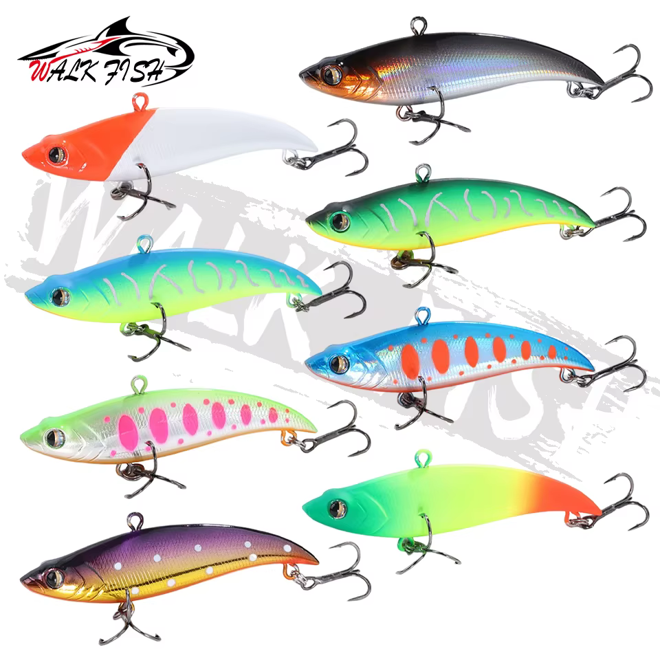 WALK FISH VIB Señuelo giratorio hundido Rattlin para lucio invierno - imagen 5