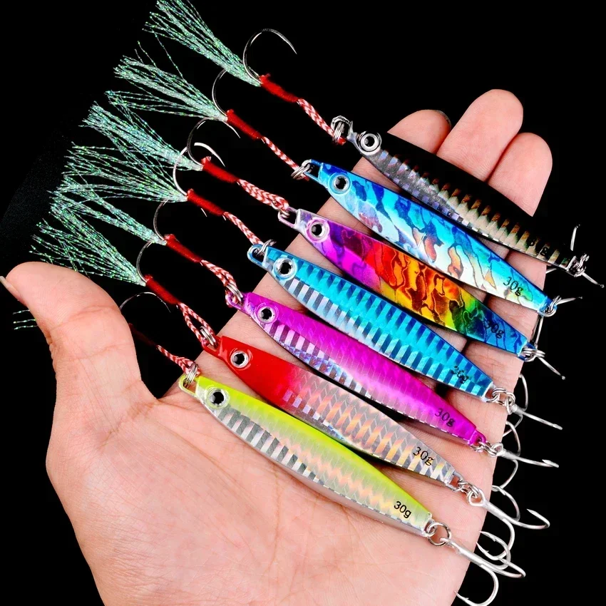 Señuelo de metal para lubina - cebo duro, jigging, agua salada