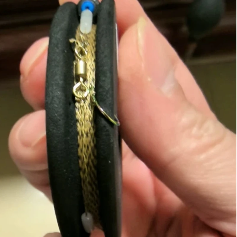 Línea PE preatada con anzuelos dobles y soporte para flotador - imagen 2