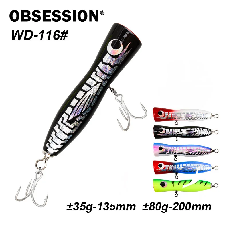 Popper de madera Obsession WD116 para grandes depredadores - imagen 3
