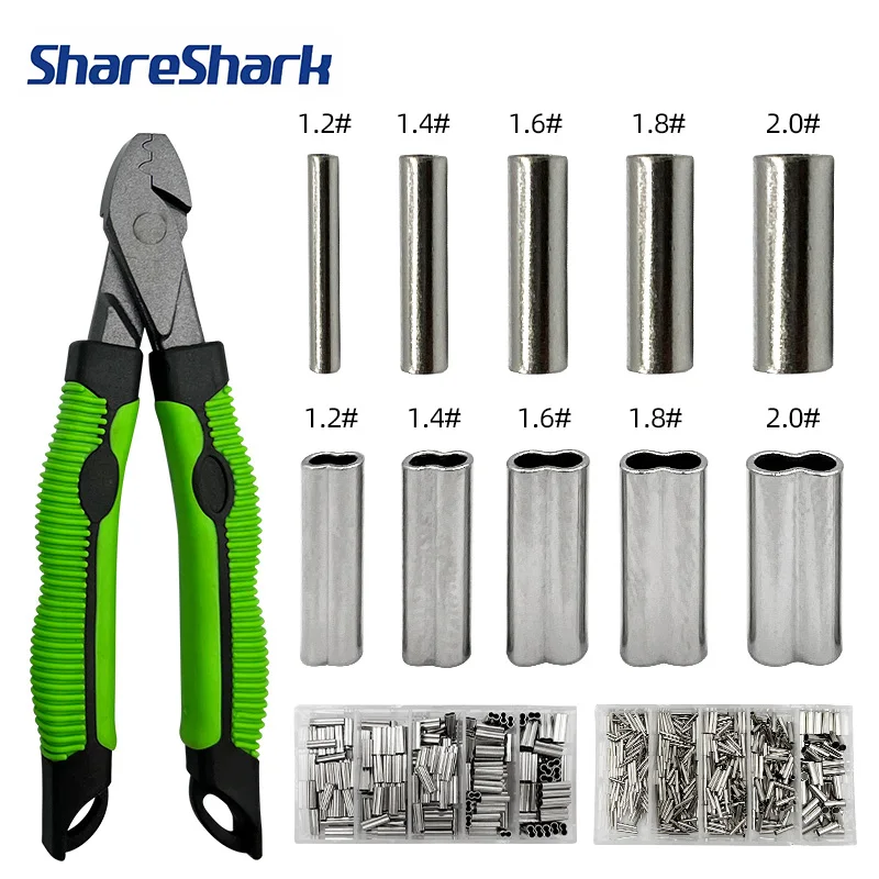 ShareShark Alicates de prensado para señuelos con tubos doble