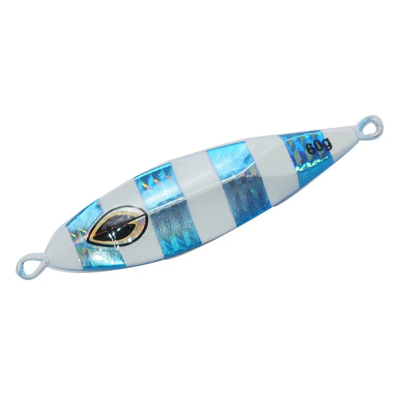 Señuelos de lanzado lento para atún, lubina y pescada en mar